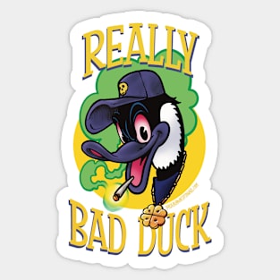 really bad duck Sticker